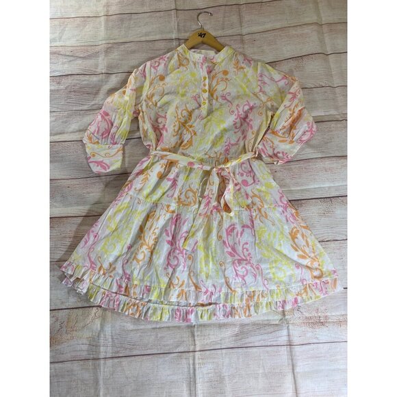 ModaPosa Women's Alcee 3/4 Sleeve Puff Sleeve Mini Dress With Belt - Small - Picture 5 of 16